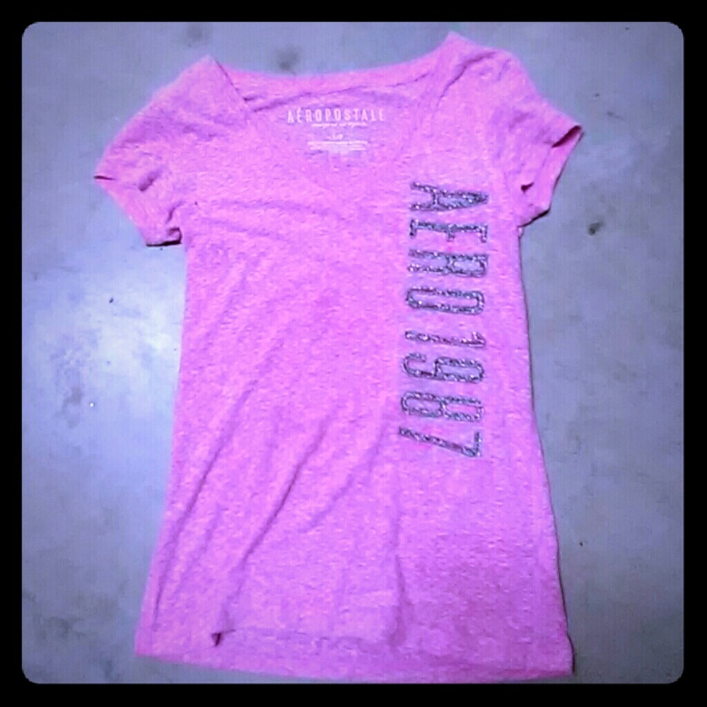 A pink Aeropostale 1987 shirt